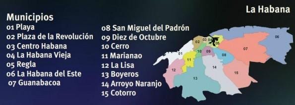 რუკა regla Cuba