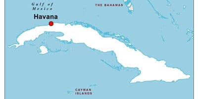 რუკა capital of Cuba