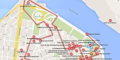 გასეირნება რუკა Havana