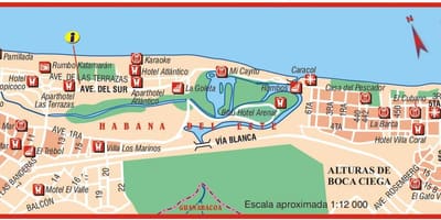 რუკა playa del este Cuba